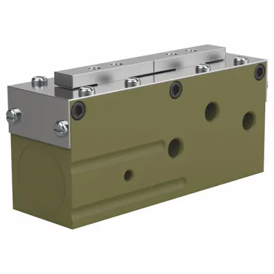 ROBOHAND Parallel Gripper: 1/2 in Stroke Lg, 5 psi to 100 psi, 100 psi Max Op Pressure - Long Precision Cleanroom Parallel Grippers