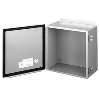 HOFFMAN Enclosure: Steel, 16 in x 14 in x 6 in, NEMA 12/13, Solid Cover, Hinged, Dust Tight, Wall (MPN A1614CHS)