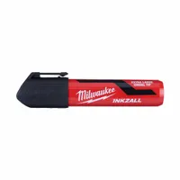 MILWAUKEE Ink Industrial Marker: Chisel, Black, Std Actuation Style, Chisel (MPN 48-22-3260)