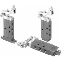 PARKER Manual Air Control Valve: DirectAir 2, Four-Way / Two-Position, One-Way Tripper, Aluminum (MPN 410311000)