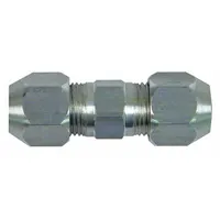 Compression union for joining or repairing refrigerant lines in vehicle air conditioning systems. Provides a leak-tight connection without special tools, suitable for on-site repairs in fleet vehicles