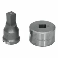 EDWARDS Square Punch & Die Set: Edwards, 55 ton_65 ton_100 ton_120 ton Compatible Ironworker Size (MPN ED9-PDSQ15/32)