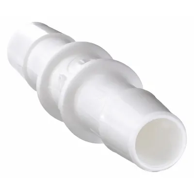 ELDON JAMES Barbed Fitting Coupling: 1 in ID x 1 in ID size, Barbed x Barbed, Polypropylene - Standard Polypropylene Barbed Tube Fittings