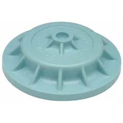 The ZURN P6000-L is a plastic inside cover for flush valves used in toilets and urinals. It has an overall width of 5 inches and is designed to protect internal valve components from debris and tampering.