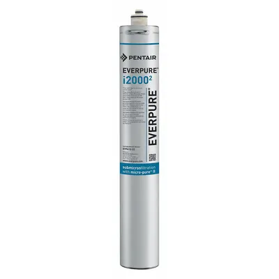 PENTAIR/EVERPURE Quick-Connect Water Filter: 0.5 micron, 1.7 gpm - Quick-Connect Ice Machine & Refrigerator Water Filters