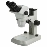 ACCU-SCOPE Microscope: Stereo, Trinocular, 0.67X to 4.5X, 22 mm Optical Field of View, E-LED, 100 mm (MPN 3076-LED-E)