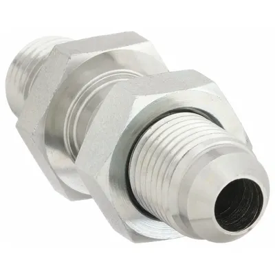 AEROQUIP Hydraulic Hose Adapter: 1/8 in x 1/4 in Fitting Size, Male x Male, NPTF x JIC - NPTF-to-JIC Steel Hydraulic Hose Adapters