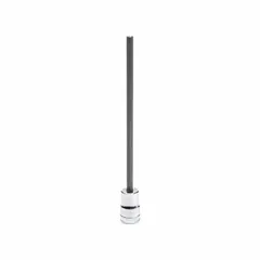 This hand bit socket is designed for driving hex fasteners, with a ball-end feature that allows off-angle access up to 25 degrees. It is suitable for use with standard ratchets and drivers in applications where straight-on engagement is limited, such as in confined or angled spaces.
