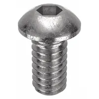 Socket Head Cap Screw: 1/4"-20 Thread Size, 1/2 in Lg, Button, NL-19, Stainless Steel, 18-8, 100 PK (MPN FBBHSCAPS142012P100)