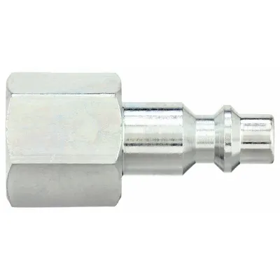 SPEEDAIRE Quick Connect Hose Coupling: 1/2 in Body Size, 1/2 in Hose Fitting Size - Industrial Interchange Steel Quick-Connect Air Coupling Plugs