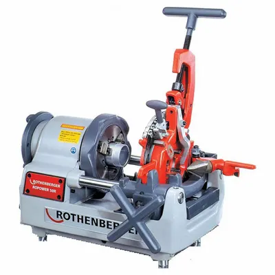 ROTHENBERGER Portable Pipe Threading Machine: Ropower 50R, For 1/2 in to 2 in Pipe, 1 hp - Portable Pipe Threading Machines