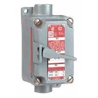 HUBBELL KILLARK Motor Starter Switch: 1 Gang, 2 Poles, 20 A, 0.75 in Hub Dia, Feed Through (MPN XSX-52)