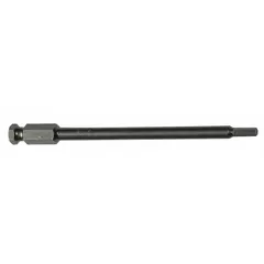 Imperial hex impact bit with 1/8 in hex head size, standard length, impact rated. Sold in a 5-pack. Used with impact drivers for driving fasteners in assembly and construction applications.
