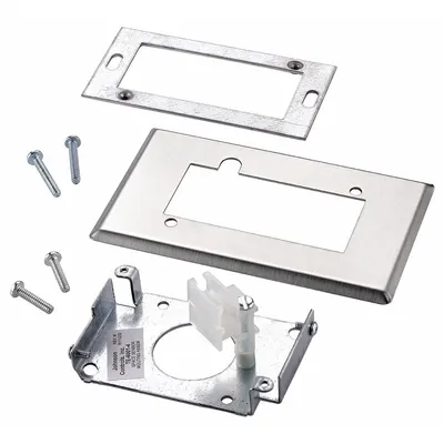 JOHNSON CONTROLS Temperature Sensor Wall Mount Plate: Johnson Controls TE 6001 Series, Gray - Mounting Kits