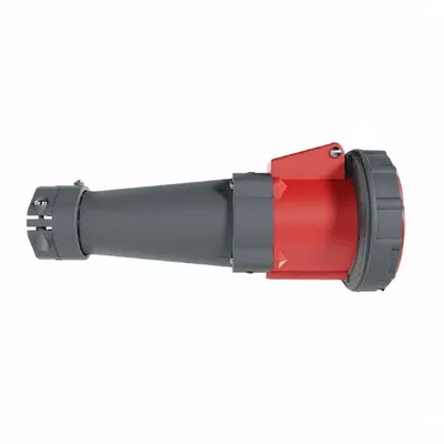 LEGRAND Pin and Sleeve Connector: Gray, 200/346V AC/240/415V AC, Single Phase, 60 A - Watertight Connectors