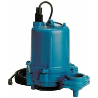 LITTLE GIANT Effluent Pump: 1 hp, 208 to 240V AC, Single Phase, 150 gpm Flow Rate @ 10' of Head, NPT (MPN 620223)
