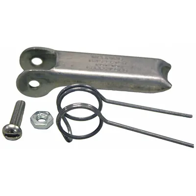 LIFT-ALL Spring Latch: Spring, Stainless Steel, Plain, Silver - Latches for Hooks