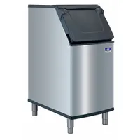 Ice Bin: 264 lb Storage Capacity, Flip Up, 38 in Ht, 22 in Wd, 34 in Dp, Stainless Steel, Unfinished (MPN D320)