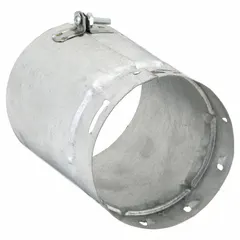 Zinc-coated steel adapter for Category I venting systems. Features a 4 1/2-inch inlet diameter, 6-inch length, and snap-lock connection for secure duct transitions.