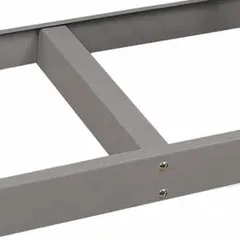 Crossbar for bulk racks, 24 in x 24 in x 2 1/2 in, with 14 ga beams in gray. Provides structural reinforcement between beams to stabilize rack frames and distribute load evenly in industrial storage systems.