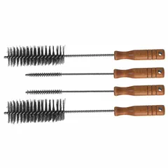 Cleaning brush set designed for cleaning jaw grips on tools and equipment. Removes debris, grease, and residue from gripping surfaces to maintain secure hold. Suitable for maintenance of pliers, clamps, and similar gripping tools.