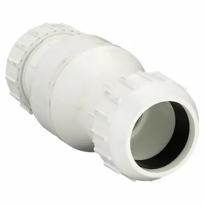ZOELLER Full Flow Check Valve: Swing, Inline Valve Body, 3 in Pipe Size, For Water Media - PVC Swing Check Valves
