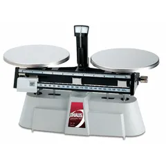 Mechanical beam bench scale with 0.1 g readability and weighing units in grams. Suitable for precise weighing in laboratory, educational, or light industrial settings. Not rated for washdown environments; intended for dry indoor use.
