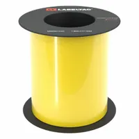 This continuous label roll is made of yellow gloss vinyl for indoor/outdoor use. It is compatible with the LabelTac 6 printer series. Typical applications include creating durable labels for safety signage, pipe marking, and equipment identification