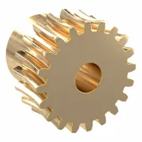 Metric worm wheel, module m 1, right hand helix, 20° pressure angle, non-ground tooth finish. Made of aluminum bronze. Used in power transmission applications such as conveyors, indexing tables, and speed reducers for moderate-load, low-speed motion control