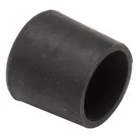 Black rubber leg tip for beverage dispensers. Provides stable support and reduces vibration during operation. Replacement part for compatible dispensers