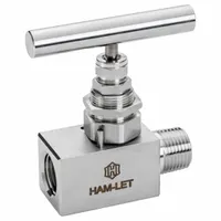 HAM-LET SS Screwed Bonnet Needle Valve: Inline Valve Body, 316 Stainless Steel, Screw-In Bonnet, NPT (MPN H-99M-85-SS-N-V-1/2)