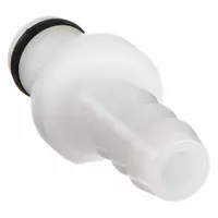 Quick Connection Insert: Insert, 3/16 in ID Size, Barbed x Barbed, Acetal, White (MPN PMC2203)