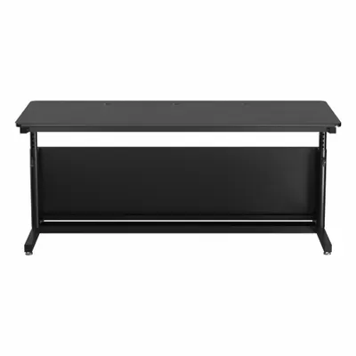 VERSADESK Standing Desk: Black, Wood, 72 in Overall Wd, 30 in Overall Dp - Manual Adjustable-Height Desks