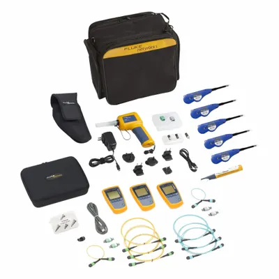 FLUKE Cable Tester Kit: Fiber Optic Cable Testing Kit, SFP Fiber Optic, MPO (MM/SM) - Optical Power Meters & Kits for Loss Testing