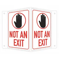 Facility Sign: Aluminum, Mounting Holes Sign Mounting, 6 in x 7 1/2 in Nominal Sign Size (MPN LCVB-0024-RA_4x6)