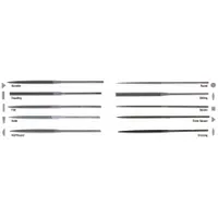 Needle File: Round, Double-Cut, Safe Edge Cut, Smooth Cut, 4 in Lg without Tang, 5/64 in Thick (MPN 37060)