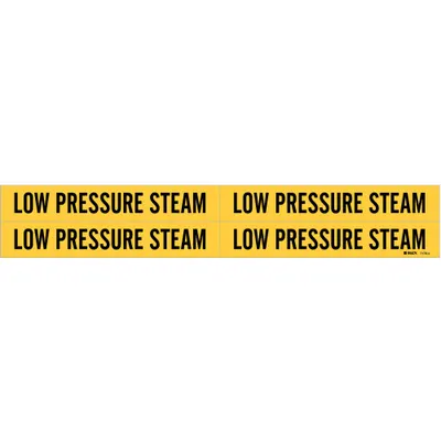 BRADY Low Pressure Steam Adhesive Pipe Markers