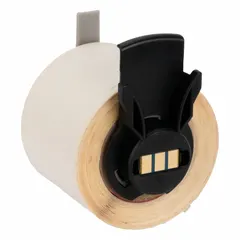 Acrylic label roll with permanent adhesive, 2 3/4 in x 1 1/4 in, 100 labels per roll. Halogen-free material. Compatible with M610 printer series. Used for industrial identification, asset tagging, cable marking, and safety labeling.