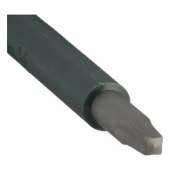 Insulated square screwdriver with #1 tip size, 7 in overall length, and 3 1/8 in shank length. Designed for turning square-drive fasteners in electrical work where protection against electric shock is required. Suitable for tasks on live circuits in industrial maintenance, panel building, and utility installations.