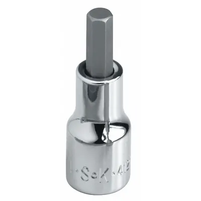 SK PROFESSIONAL TOOLS Socket: 3/8 in Drive Size, Hex Tip, 5 mm Tip Size - Hex Bit Sockets