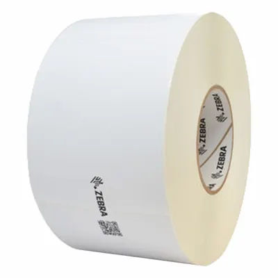 ZEBRA 10018340 White Smooth Coated Paper Thermal Transfer Labels - Industrial Thermal Transfer Labels