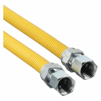 DORMONT Gas Connector: 1/2 in Hose Inside Dia., 4 ft Hose Lg, 106,000 BTU Capacity - Range Connectors