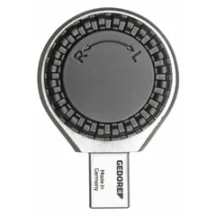 Interchangeable torque wrench head with 12-point box end design. Size: 3/4 in. Drive size: 3/4 in. Suitable for applying precise torque to fasteners in industrial maintenance, automotive repair, and heavy equipment assembly.