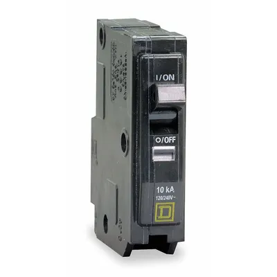 SQUARE D Miniature Circuit Breaker: 40 A, 120V AC, Single Phase, 10kA at 120/240V AC - QO Series, Plug-In Square D Miniature Circuit Breakers