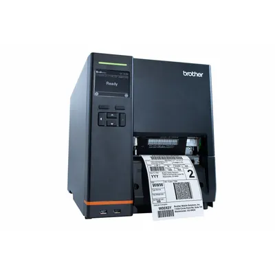 BROTHER Desktop Printer: Direct Thermal/Thermal Transfer, Titan 4520TN, 4.1 in Max. Print Wd - Up to 3,000 Labels per Day