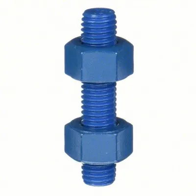 USA FASTENER Fully Threaded Stud: 3/4"-10 Thread Size, Steel, Grade B7, PTFE Coated - PTFE-Coated Fully-Threaded Rods & Studs