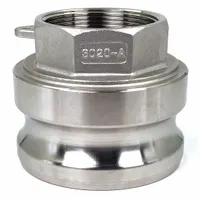 Cam and Groove Adapter: 3 in Coupling Size, 2 in-11-1/2 Thread Size, 3 1/64 in Overall Lg, FNPT (MPN PLE88)