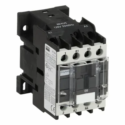 Dayton Magnetic Contactor: Non-Reversing, 4 Poles, 2NO/2NC Contacts, 9 A - Non-Reversing IEC Contactors