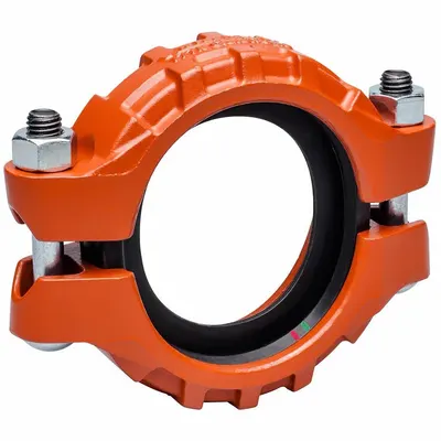 VICTAULIC Flex Bolted Clamp Coupling, 3 in x 3 in, Ductile Iron, 1,000 psi - Grooved Pipe Couplings