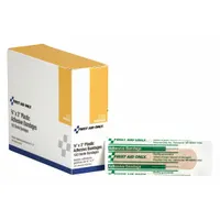 FIRST AID ONLY Adhesive Bandage: Strip Bandages, 3/4 in Wd, 3 in Lg, Not Metal Detectable, Plastic (MPN G155)